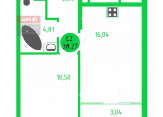 Продам 2-ком. квартиру, 38.27 м2, село Дядьково, ЖК Шереметьевский Квартал, 2-й Бульварный проезд, 3