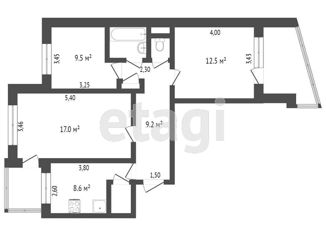 Продам 3-ком. квартиру, 60 м2, Симферополь, улица 60 лет Октября, 26, Центральный район