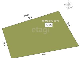 Продается участок, 8.7 сот., село Ключи, Фермерская улица