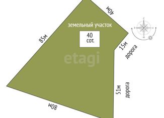 Продажа участка, 40 сот., деревня Красный Яр