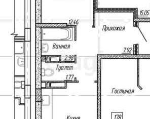 Сдается в аренду однокомнатная квартира, 40 м2, Краснодар, Конгрессная улица, 31, микрорайон Достояние