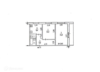 Продаю 2-комнатную квартиру, 50 м2, Хабаровск, квартал Энергетик, 2