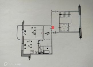 Продам 1-ком. квартиру, 34 м2, Новосибирская область, Новосибирская улица, 19/1