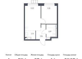 Продажа 2-ком. квартиры, 32.54 м2, поселение Рязановское, Рязановское шоссе, 31к2