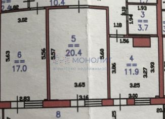 2-комнатная квартира на продажу, 86 м2, Нижний Новгород, улица Нестерова, 22, улица Нестерова