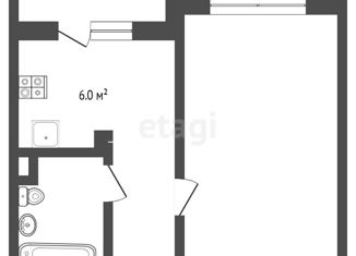 Продаю 1-ком. квартиру, 36.6 м2, деревня Григорьевское, Новая улица, 5