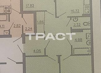 Продается 3-комнатная квартира, 86.91 м2, Воронеж, улица 121 Стрелковой Дивизии, 9, ЖК Суворов-Сити