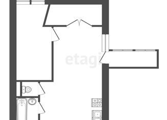 1-комнатная квартира на продажу, 37.5 м2, Петергоф, улица Шахматова, 12к2