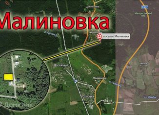 Продается земельный участок, 10 сот., поселок Малиновка, Лесная улица