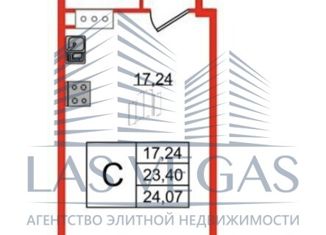 Продажа квартиры студии, 24.1 м2, Санкт-Петербург, Планерная улица, 87к1, ЖК Форест Аквилон