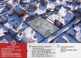 Дом на продажу, 45 м2, садоводческое некоммерческое товарищество Источник-2, Центральная улица