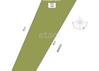 Продам участок, 6 сот., село Рыбачье, Центральная улица