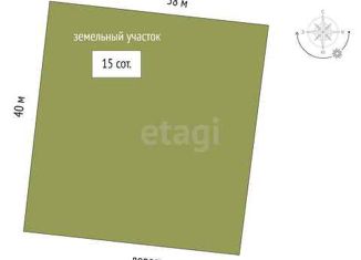 Участок на продажу, 15 сот., деревня Есаулова, Весенняя улица