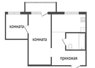 Продам двухкомнатную квартиру, 41.7 м2, Красноярск, улица Тельмана, 18, Советский район
