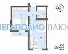 Продается 2-ком. квартира, 44 м2, хутор Ветряк, Выборская улица, 13