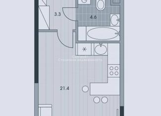 Продается 1-комнатная квартира, 30 м2, Москва, ЖК Эвер, улица Обручева, 23с3