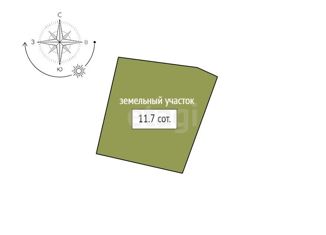 Продам земельный участок, 11.7 сот., деревня Вечерницы, Юбилейная улица