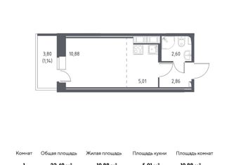 Продам квартиру студию, 22.49 м2, Колпино, ЖК Новое Колпино