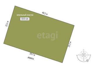 Участок на продажу, 10 сот., деревня Зеленовка, Средняя улица