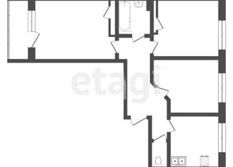 Продажа трехкомнатной квартиры, 79 м2, Тверь, ЖК Норвежский Квартал, Псковская улица, 12к2