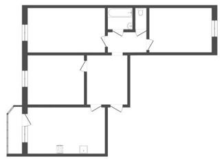 3-ком. квартира на продажу, 86 м2, Тюмень, Широтная улица, 172к1, ЖК Юбилейный