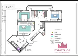 Продам 3-комнатную квартиру, 90 м2, Москва, 6-я Радиальная улица, 3к3, ЖК Царицыно