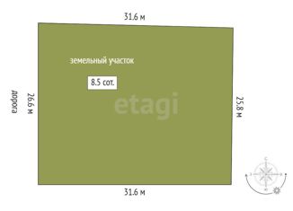 Продается участок, 8.46 сот., Тюменская область, Береговая улица, 3