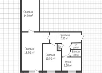 Продаю трехкомнатную квартиру, 59.2 м2, Адыгея, садовое товарищество Монтажник, 4