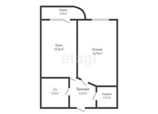 Продам однокомнатную квартиру, 40.3 м2, Краснодар, Душистая улица, 54/А, ЖК Талисман