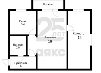 Продаю двухкомнатную квартиру, 45 м2, Краснодар, Славянская улица, 44, Славянская улица