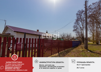 Продается дом, 40.4 м2, село Черняево, улица Ленина