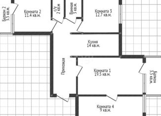 Продаю 4-комнатную квартиру, 75.3 м2, Краснодар, улица 70-летия Октября, 34