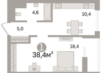 Продается однокомнатная квартира, 38.4 м2, Москва, Варшавское шоссе, 168, ЖК Лесопарковый