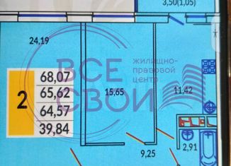 Продажа однокомнатной квартиры, 68 м2, Краснодар, проспект имени писателя Знаменского, 9к1, микрорайон Почтовый