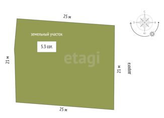 Продается участок, 5.3 сот., садовое товарищество Дружба, Вишнёвая улица