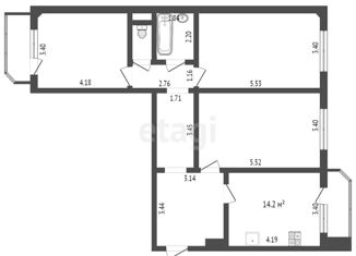 Продается 3-ком. квартира, 90 м2, Тюменская область, улица Валентины Трофимовой, 2