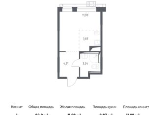 Продаю квартиру студию, 22.9 м2, поселение Кокошкино, жилой комплекс Новое Внуково, к13