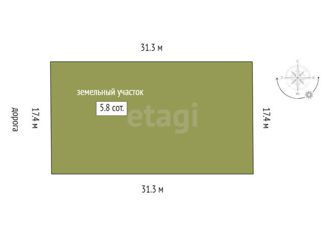 Участок на продажу, 5.8 сот., село Ембаево