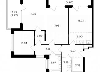 Продажа 4-ком. квартиры, 101 м2, Москва, улица Виктора Маслова, 4Ак6, ЖК Ривер Скай