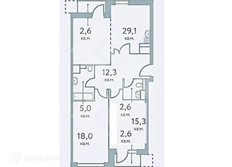 Продается 3-ком. квартира, 90 м2, Москва, Мантулинская улица, 9к3, метро Выставочная