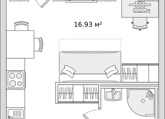 Продается квартира студия, 22.8 м2, Санкт-Петербург, ЖК ЦДС Дримлайн, Плесецкая улица, 28к1