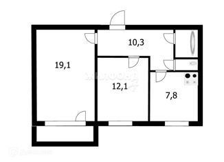 Продается 2-комнатная квартира, 53 м2, Новосибирск, улица Тюленина, 17, метро Гагаринская