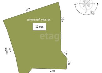 Продается земельный участок, 12 сот., Мазанское сельское поселение