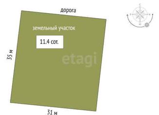 Продаю земельный участок, 11.4 сот., садоводческое некоммерческое товарищество Берёзка