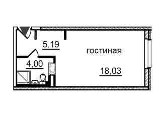 Продается квартира студия, 27.45 м2, Санкт-Петербург, Витебский проспект, 99к1, метро Купчино
