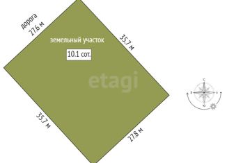 Продажа земельного участка, 10 сот., село Усть-Заостровка, Целинная улица