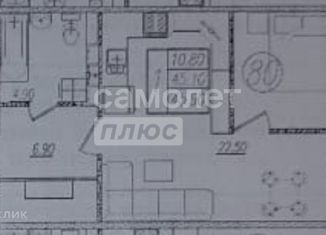 Продается однокомнатная квартира, 46 м2, Краснодар, Войсковая улица, 4к10