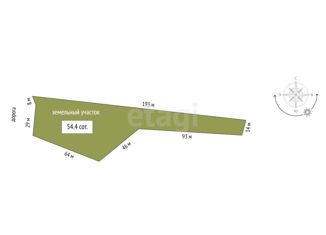 Участок на продажу, 54.4 сот., Добровское сельское поселение
