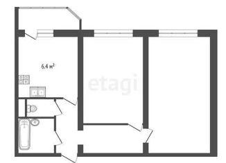 Продажа 2-комнатной квартиры, 54.6 м2, Санкт-Петербург, Балтийская улица, 18, Балтийская улица