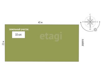 Участок на продажу, 10 сот., село Красная Зорька